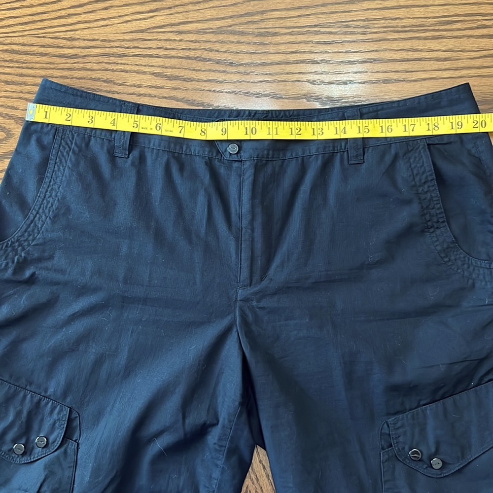 Ralph Lauren L-RL Active Black Cargo Cropped Cotton Pants Size 16 - Picture 5 of 10